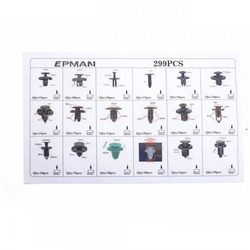 Zestaw spinek montażowych 299szt