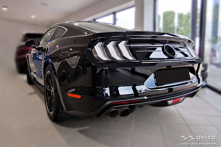 Nakładka na zderzak tylny do Ford Mustang 6 (Stal)