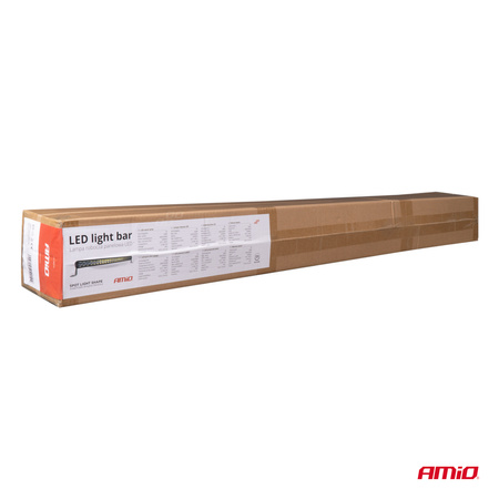 Lampa robocza panelowa LED BAR AWL73 240W 6500K 24000lm 107cm 12V 24V AMIO-04214