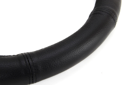 Pokrowiec skórzany nakładka na kierownicę samochodową S 35-37cm AMIO-01764