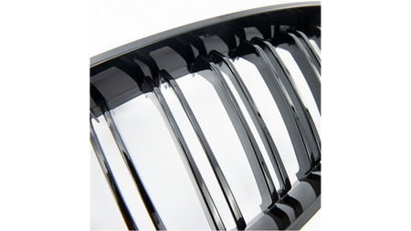 Grill sportowy podwójne żeberka Gloss Black  BMW 1 (F20, F21) Hatchback Facelift 2015-2019