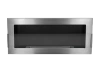 Biokominek wiszący z szybą 900x400 Inox