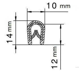 Listwa zbrojona 14mm x 10mm x 5M
