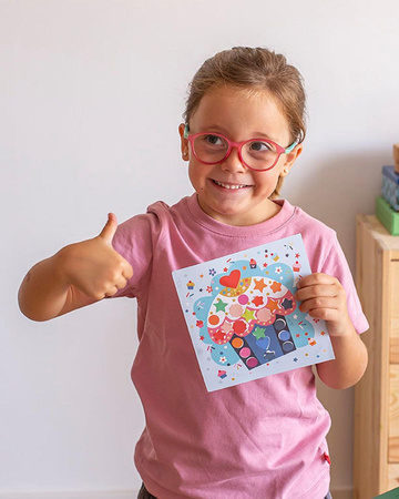 Zestaw kreatywny z naklejkami Apli Kids - Przyjęcie