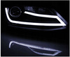 Lampy Reflektory Vw Jetta VI 11- black led drl