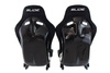 Fotel sportowy SLIDE RS zamsz Black L