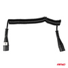 Przewód spiralny naczepy TIR 2x 7 PIN typ N 5m 24V AMIO-04380