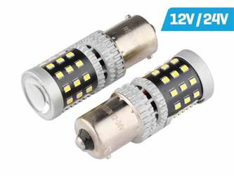 Żarówka VISION R5W/R10W BA15s 12/24V 39x 2016 SMD LED, nonpolar, CANBUS, biała, 2 szt.