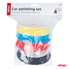 Zestaw do polerowania gąbki polerskie 4 szt. 125 mm/ 150 mm AMIO-03711