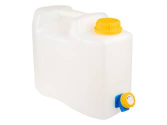 Kanister na wodę 5L z plastikowym zaworem, atest dla wody pitnej