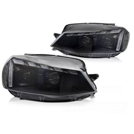 Lampy przednie VW Golf 7 17-19 LED drl seq black