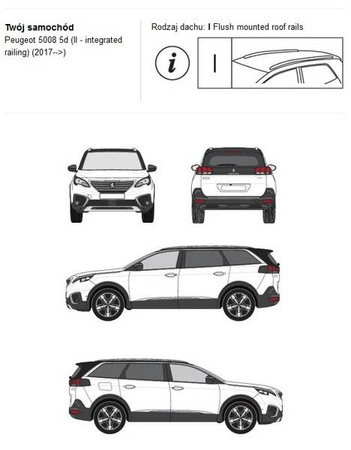 Bagażnik dachowy CRUZ AIRO FIX Peugeot 5008 II