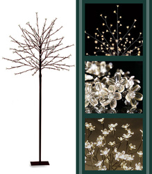 DRZEWKO DEKORACYJNE LED ŚWIECĄCE ŚWIĄTECZNE 150 CM
