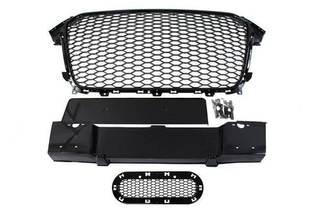 GRILL AUDI A4 B8 RS-STYLE GLOSS BLACK (12-15) PDC
