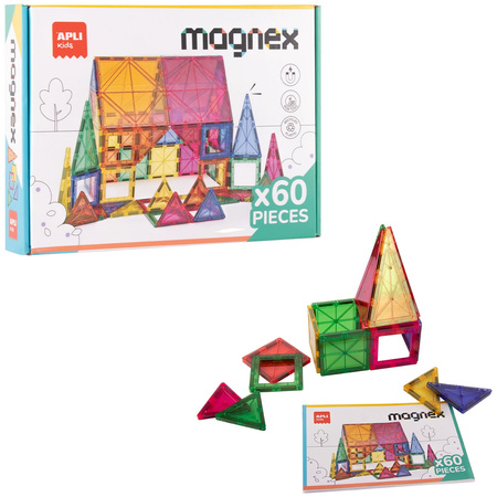 Klocki magnetyczne Magnex Apli Kids 60 el.