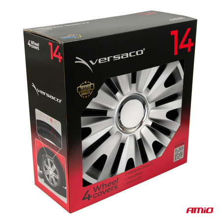 Kołpaki samochodowe 4szt. komplet Royal srebrne 14" cali COLOR BOX