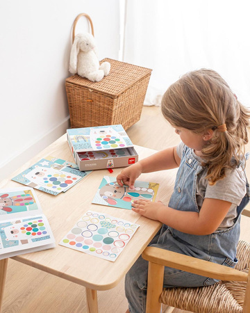 Zestaw z naklejkami Apli Kids - Miś