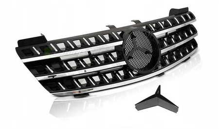 Grill atrapa Mercedes W164 05-08 black chrome