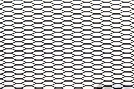 Siatka ALU Honey comb Black 120x40cm