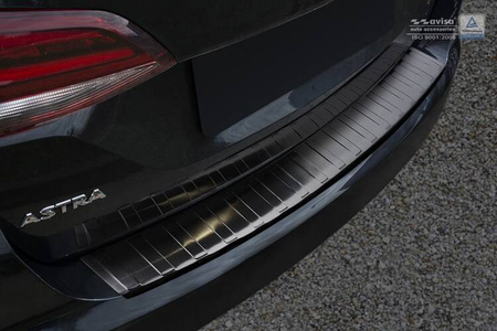 Opel Astra 5 K Sports Tourer  Czarna Nakładka (listwa) ochronna na zderzak tylny