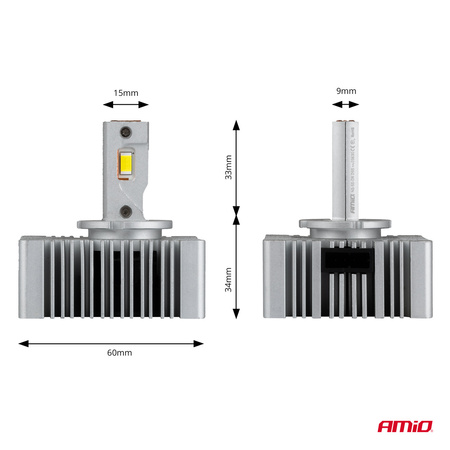 Żarówki żarniki LED seria D-Basic D5S 6000K Canbus AMIO-03630