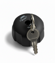 Zamykana gałka z zamkiem M8 do bagażnika rowerowego Amos / Peruzzo / Aguri – komplet 1 szt.