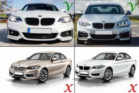 DOKŁADKA PRZEDNIA BMW F23 F22 13- LOOK CARBON MP