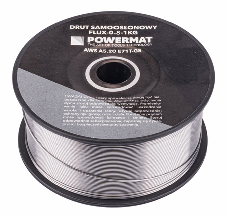 Drut spawalniczy rdzeniowy (samoosłonowy) 0,8mm 1kg FLUX-0.8-1KG