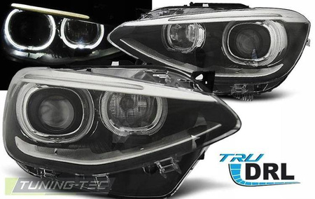 Lampy reflektory Bmw F20 F21 11-14 ringi led black