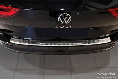 Nakładka na zderzak tylny do Volkswagen Golf 8 Variant (Stal)
