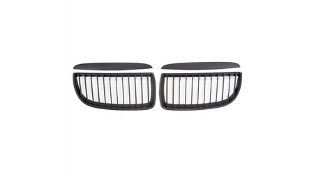 Grill sportowy pojedyncze żeberka Matt Black BMW 3 E90 E91 przed liftem 2005-2008