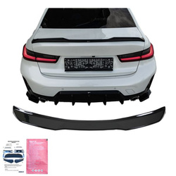SPOILER NA KLAPĘ DO BMW G20 M340i 18- M3 G80 22- GLOSS BLACK