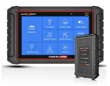 Tester diagnostyczny + programator TPMS RS930 J. Polski