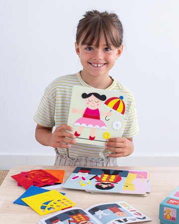 Mój pierwszy zestaw artystyczny Apli Kids - Kolaże z filcu