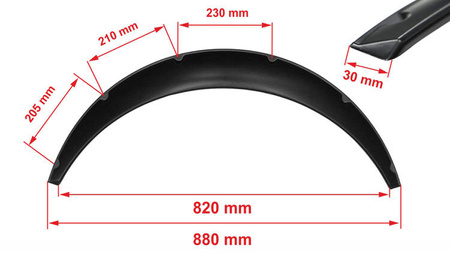 Poszerzenia nadkoli Uniwersalne 4szt.