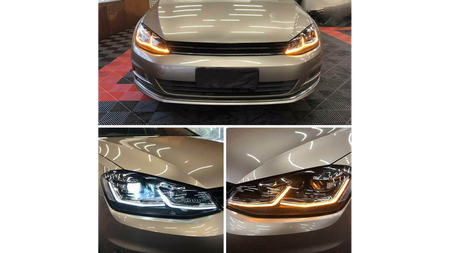 Zestaw Lamp Halogenowych Chrome VW GOLF VII przed liftem 2013-2017