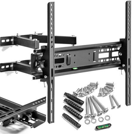 UCHWYT TELEWIZORA REGULOWANY WIESZAK U6 TV 32-7" DO 50 KG + ZESTAW MONTAŻOWY