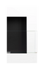 Biokominek 900x400 z szybą Biały Połysk
