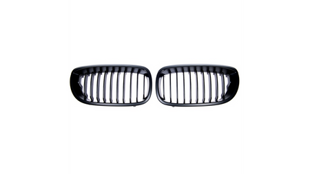 Grill sportowy pojedyncze żeberka Matt Black BMW 3 E46 Facelift 2003-2006
