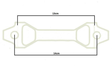Uchwyt Akumulatora D1Spec 15cm silver