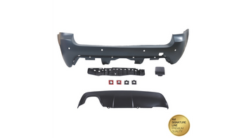 Tylny zderzak sport PDC zestaw z dyfuzorem  BMW 5 (E61) Touring Facelift 2007-2010