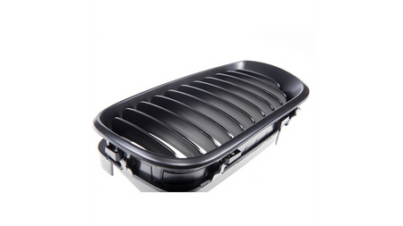 Grill sportowy pojedyncze żeberka Matt Black  BMW 3 (E46) Sedan Compact Touring Facelift 2001-2005