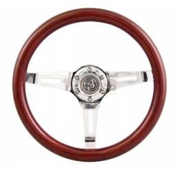 Kierownica sportowa drewniana, drewno 35cm