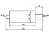 Tłumik Końcowy TurboWorks 90x170mm wejście 63,5mm