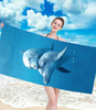 RĘCZNIK PLAŻOWY KĄPIELOWY 100 X 180 CM MIKROFIBRA DUŻY SZYBKOSCHNĄCY MIĘKKI KOLOROWY