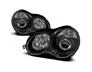 Lampy Mercedes W203 00-04 C-klasa Black Soczewki