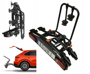 Platforma bagażnik rowerowy Aguri Active Bike 2 rowery black