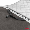 Mata na siedzenie fotel koralikowa szara koraliki do samochodu 45x120cm CSM-17 AMIO-04430