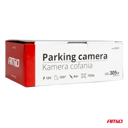 Kamera cofania parkowania HD-305 IR 12v 720p AMIO-03527