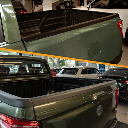 Osłony na rant paki krawędź burty do FORD RANGER III 2011-2023 CREW CAB